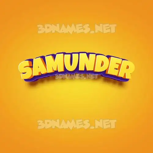 samunder in Orange Toon style - 3D name wallpaper samunder in Orange Toon style - 3D name wallpaper
