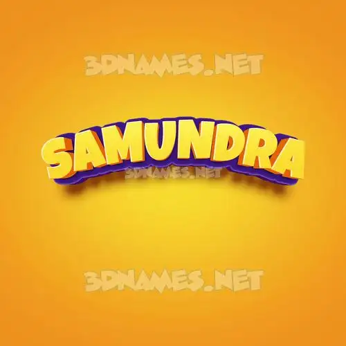 samundra in Orange Toon style - 3D name wallpaper samundra in Orange Toon style - 3D name wallpaper