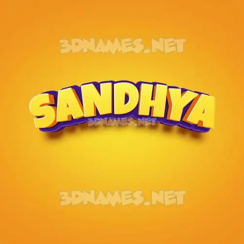 sandhya in Orange Toon style - 3D name wallpaper sandhya in Orange Toon style - 3D name wallpaper