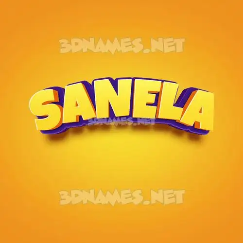 sanela in Orange Toon style - 3D name wallpaper sanela in Orange Toon style - 3D name wallpaper