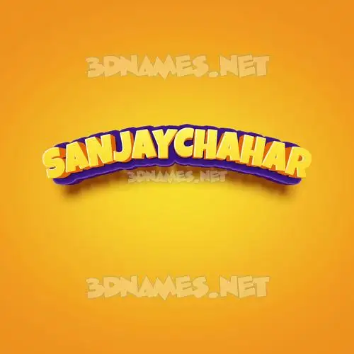 sanjaychahar in Orange Toon style - 3D name wallpaper sanjaychahar in Orange Toon style - 3D name wallpaper