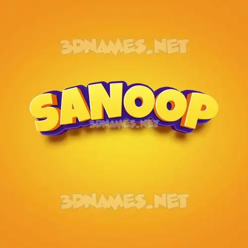 sanoop in Orange Toon style - 3D name wallpaper sanoop in Orange Toon style - 3D name wallpaper