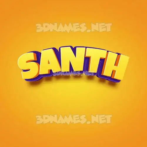 santh in Orange Toon style - 3D name wallpaper santh in Orange Toon style - 3D name wallpaper