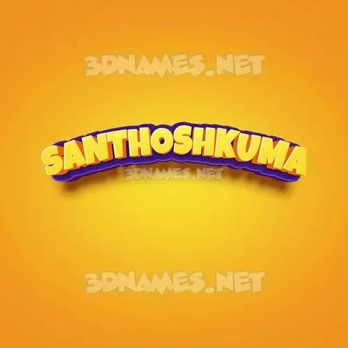 santhoshkuma in Orange Toon style - 3D name wallpaper santhoshkuma in Orange Toon style - 3D name wallpaper