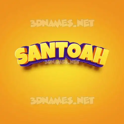 santoah in Orange Toon style - 3D name wallpaper santoah in Orange Toon style - 3D name wallpaper
