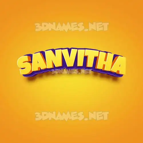 sanvitha in Orange Toon style - 3D name wallpaper sanvitha in Orange Toon style - 3D name wallpaper