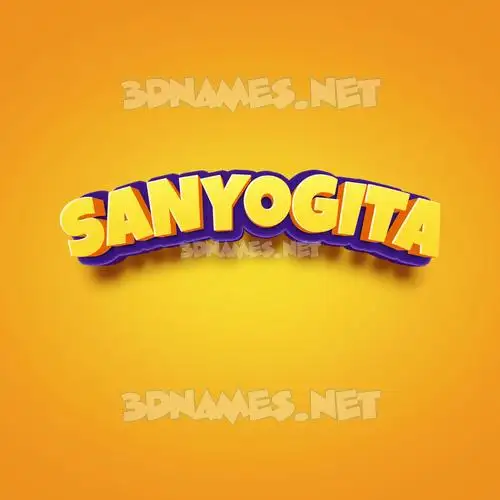 sanyogita in Orange Toon style - 3D name wallpaper sanyogita in Orange Toon style - 3D name wallpaper