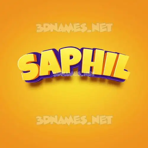 saphil in Orange Toon style - 3D name wallpaper saphil in Orange Toon style - 3D name wallpaper
