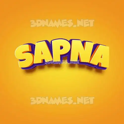 sapna in Orange Toon style - 3D name wallpaper sapna in Orange Toon style - 3D name wallpaper
