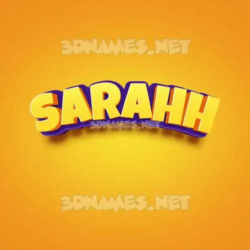 sarahh in Orange Toon style - 3D name wallpaper sarahh in Orange Toon style - 3D name wallpaper