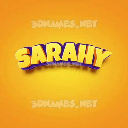 sarahy in Orange Toon style - 3D name wallpaper sarahy in Orange Toon style - 3D name wallpaper