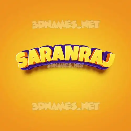 saranraj in Orange Toon style - 3D name wallpaper saranraj in Orange Toon style - 3D name wallpaper