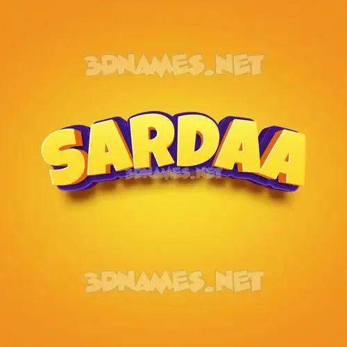 sardaa in Orange Toon style - 3D name wallpaper sardaa in Orange Toon style - 3D name wallpaper