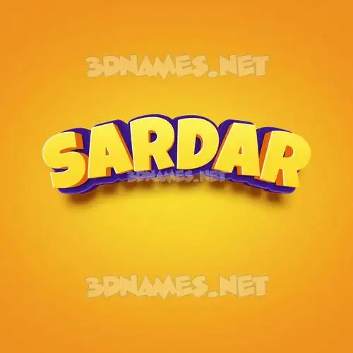 sardar in Orange Toon style - 3D name wallpaper sardar in Orange Toon style - 3D name wallpaper