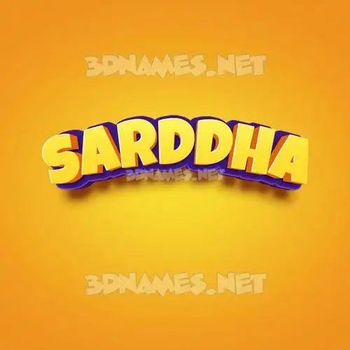 sarddha in Orange Toon style - 3D name wallpaper sarddha in Orange Toon style - 3D name wallpaper