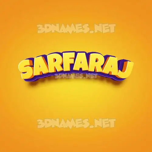 sarfaraj in Orange Toon style - 3D name wallpaper sarfaraj in Orange Toon style - 3D name wallpaper
