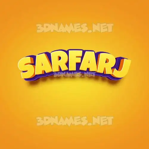 sarfarj in Orange Toon style - 3D name wallpaper sarfarj in Orange Toon style - 3D name wallpaper