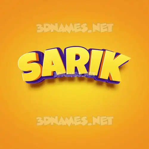 sarik in Orange Toon style - 3D name wallpaper sarik in Orange Toon style - 3D name wallpaper