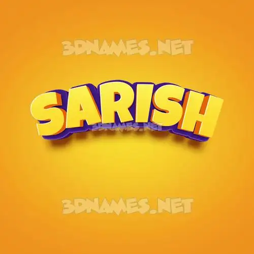 sarish in Orange Toon style - 3D name wallpaper sarish in Orange Toon style - 3D name wallpaper