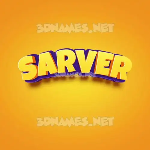 sarver in Orange Toon style - 3D name wallpaper sarver in Orange Toon style - 3D name wallpaper