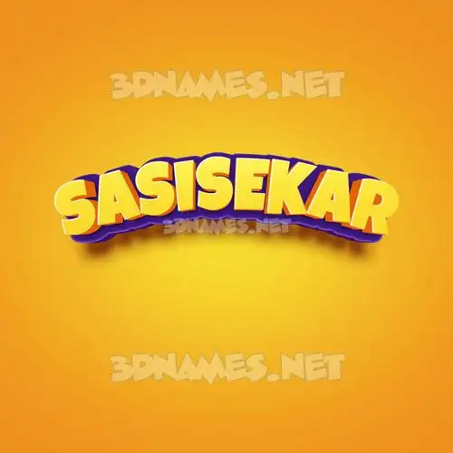 sasisekar in Orange Toon style - 3D name wallpaper sasisekar in Orange Toon style - 3D name wallpaper