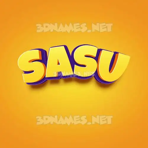 sasu in Orange Toon style - 3D name wallpaper sasu in Orange Toon style - 3D name wallpaper