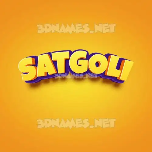 satgoli in Orange Toon style - 3D name wallpaper satgoli in Orange Toon style - 3D name wallpaper