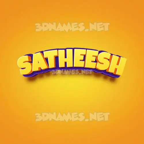 satheesh in Orange Toon style - 3D name wallpaper satheesh in Orange Toon style - 3D name wallpaper
