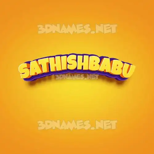 sathishbabu in Orange Toon style - 3D name wallpaper sathishbabu in Orange Toon style - 3D name wallpaper