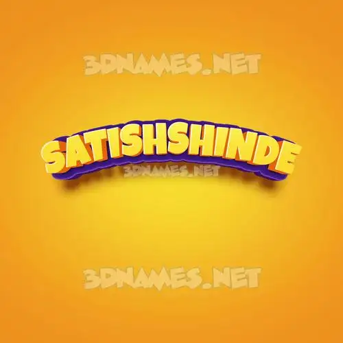 satishshinde in Orange Toon style - 3D name wallpaper satishshinde in Orange Toon style - 3D name wallpaper
