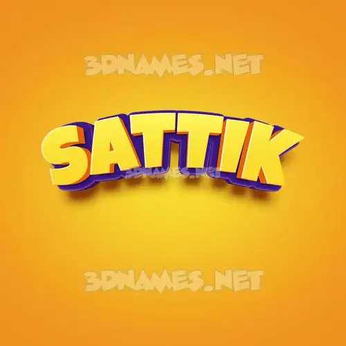 sattik in Orange Toon style - 3D name wallpaper sattik in Orange Toon style - 3D name wallpaper