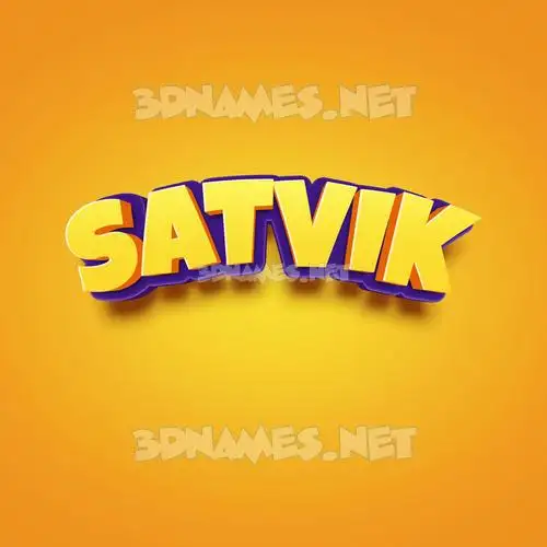 satvik in Orange Toon style - 3D name wallpaper satvik in Orange Toon style - 3D name wallpaper