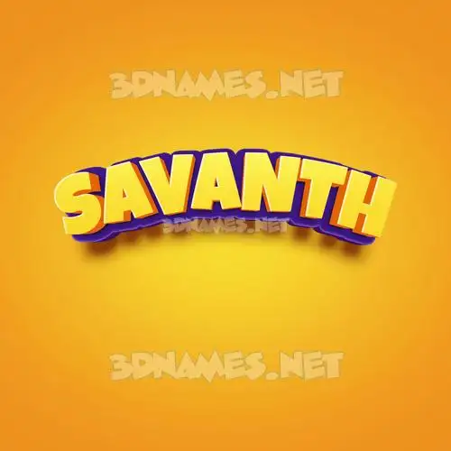 savanth in Orange Toon style - 3D name wallpaper savanth in Orange Toon style - 3D name wallpaper