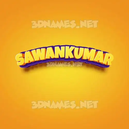 sawankumar in Orange Toon style - 3D name wallpaper sawankumar in Orange Toon style - 3D name wallpaper