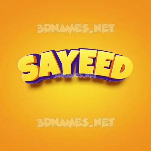 sayeed in Orange Toon style - 3D name wallpaper sayeed in Orange Toon style - 3D name wallpaper