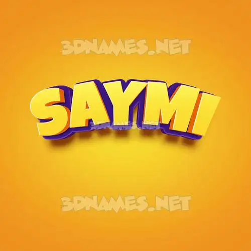 saymi in Orange Toon style - 3D name wallpaper saymi in Orange Toon style - 3D name wallpaper