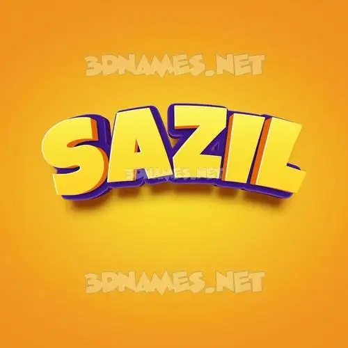 sazil in Orange Toon style - 3D name wallpaper sazil in Orange Toon style - 3D name wallpaper
