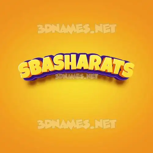 sbasharats in Orange Toon style - 3D name wallpaper sbasharats in Orange Toon style - 3D name wallpaper