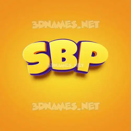 sbp in Orange Toon style - 3D name wallpaper sbp in Orange Toon style - 3D name wallpaper