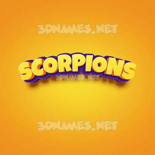 scorpions in Orange Toon style - 3D name wallpaper scorpions in Orange Toon style - 3D name wallpaper