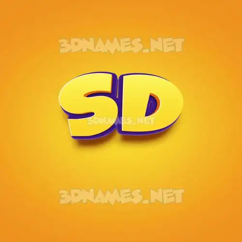 sd in Orange Toon style - 3D name wallpaper sd in Orange Toon style - 3D name wallpaper