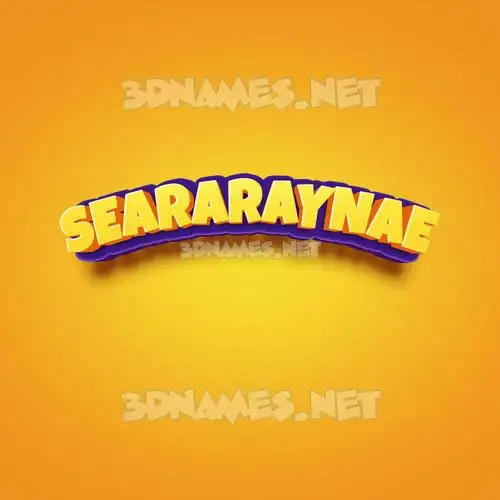 seararaynae in Orange Toon style - 3D name wallpaper seararaynae in Orange Toon style - 3D name wallpaper