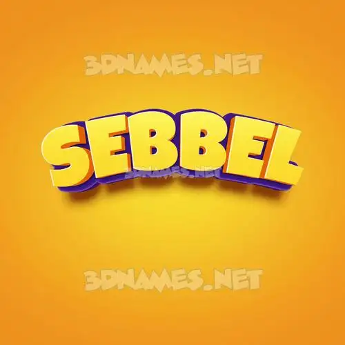 sebbel in Orange Toon style - 3D name wallpaper sebbel in Orange Toon style - 3D name wallpaper
