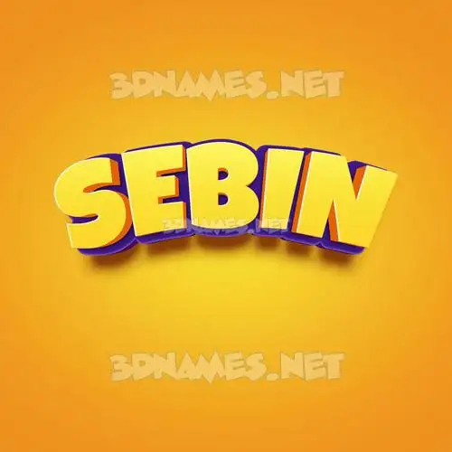 sebin in Orange Toon style - 3D name wallpaper sebin in Orange Toon style - 3D name wallpaper