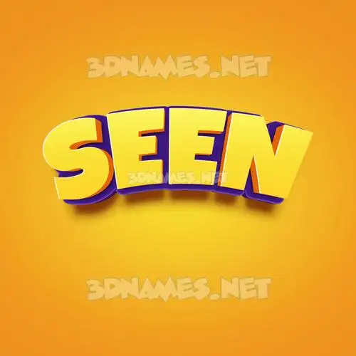 seen in Orange Toon style - 3D name wallpaper seen in Orange Toon style - 3D name wallpaper