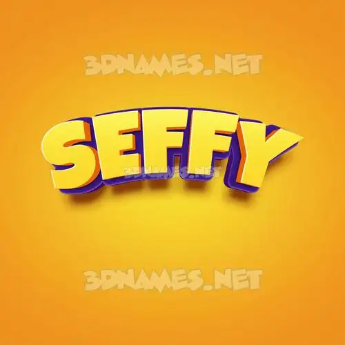 seffy in Orange Toon style - 3D name wallpaper seffy in Orange Toon style - 3D name wallpaper