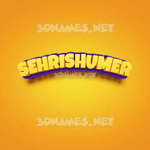 sehrishumer in Orange Toon style - 3D name wallpaper sehrishumer in Orange Toon style - 3D name wallpaper