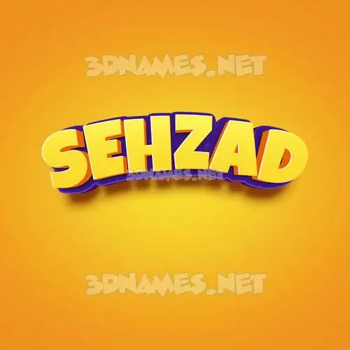 sehzad in Orange Toon style - 3D name wallpaper sehzad in Orange Toon style - 3D name wallpaper