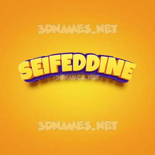 seifeddine in Orange Toon style - 3D name wallpaper seifeddine in Orange Toon style - 3D name wallpaper