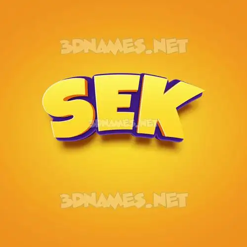 sek in Orange Toon style - 3D name wallpaper sek in Orange Toon style - 3D name wallpaper